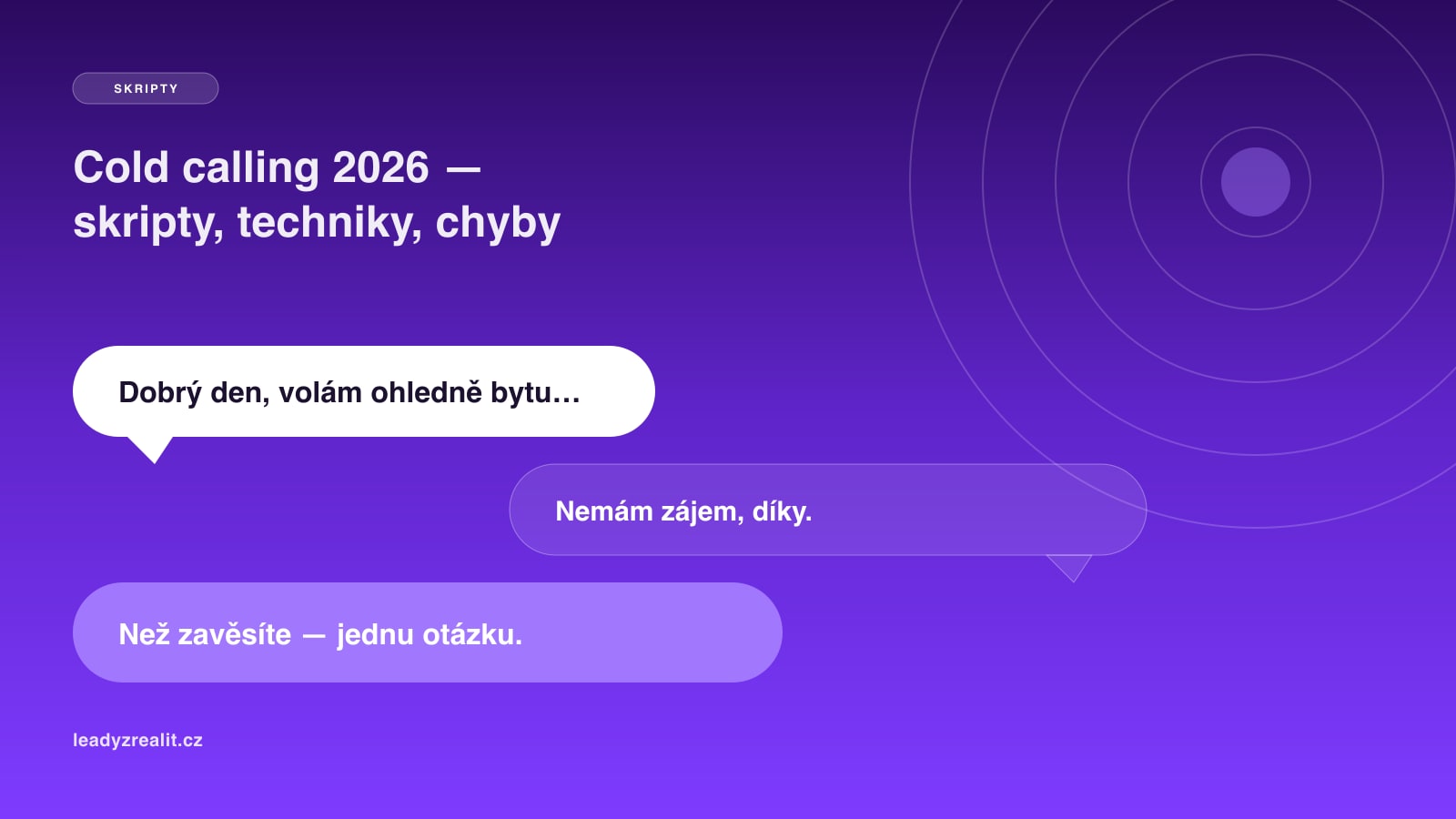 Cold calling v realitách 2026: skripty, techniky a nejčastější chyby