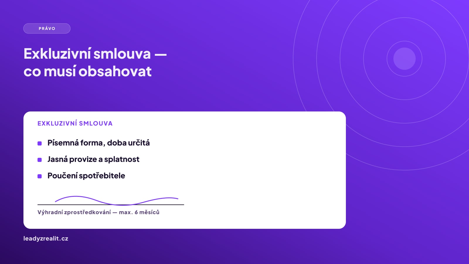 Náhled článku: Exkluzivní zprostředkovatelská smlouva: co musí obsahovat podle zákona