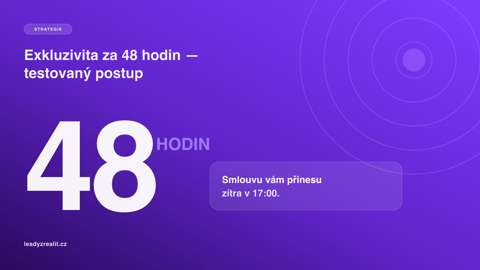 Jak získat exkluzivní zakázku za 48 hodin (testovaný postup)