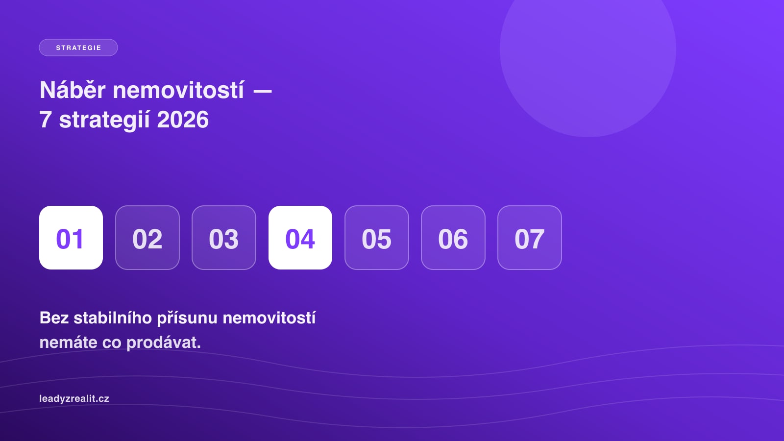 Náběr nemovitostí: 7 strategií, které fungují v roce 2026